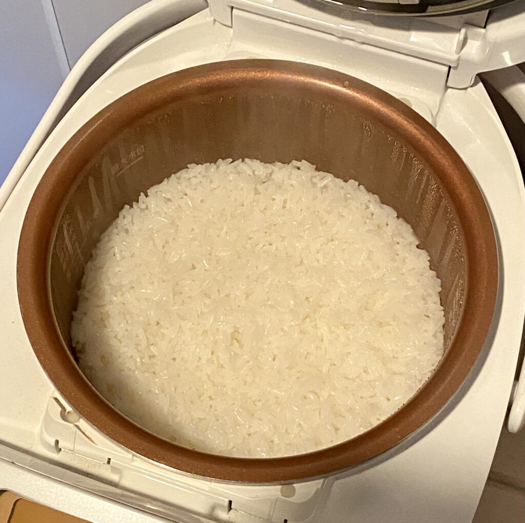 無洗米きぬむすめ炊飯後