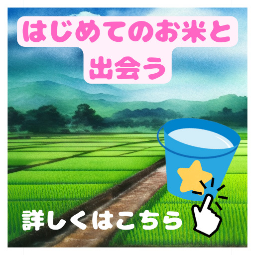はじめてのお米と出会う　記事終り
